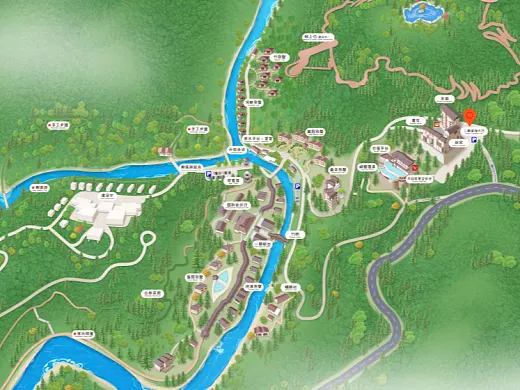 广陵结合景区手绘地图智慧导览和720全景技术，可以让景区更加“动”起来，为游客提供更加身临其境的导览体验。